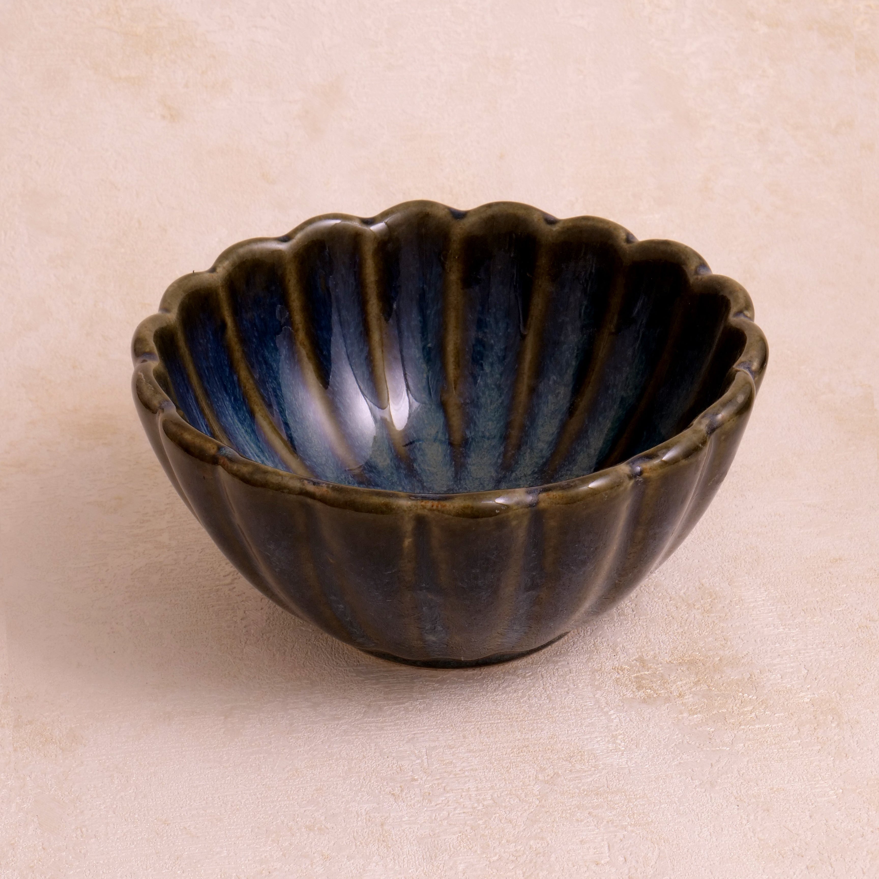 Olive Green Fruit Bowl - 5.5 Inch, 250ML (Set of 2)