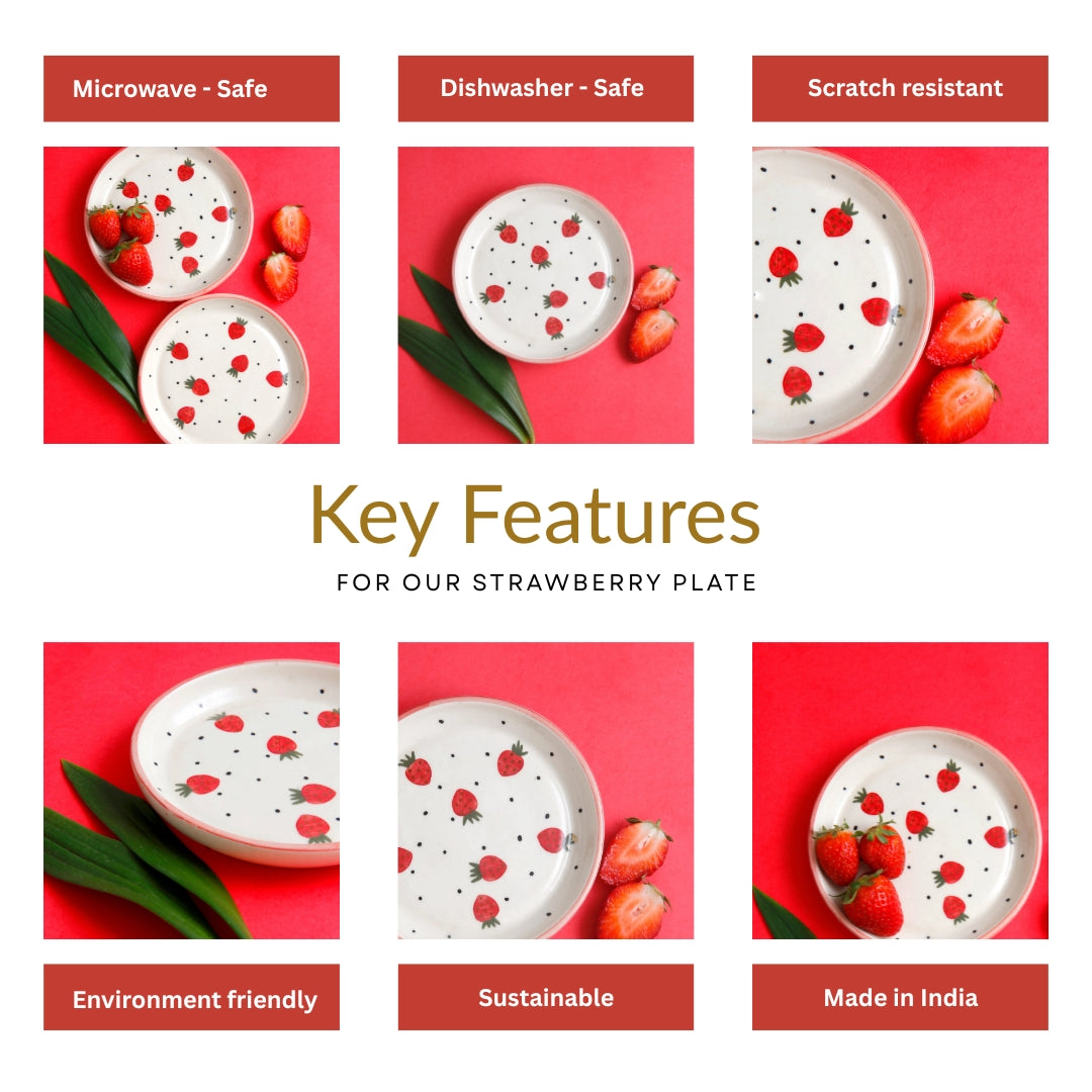 Strawberry Plate - 5 Inch