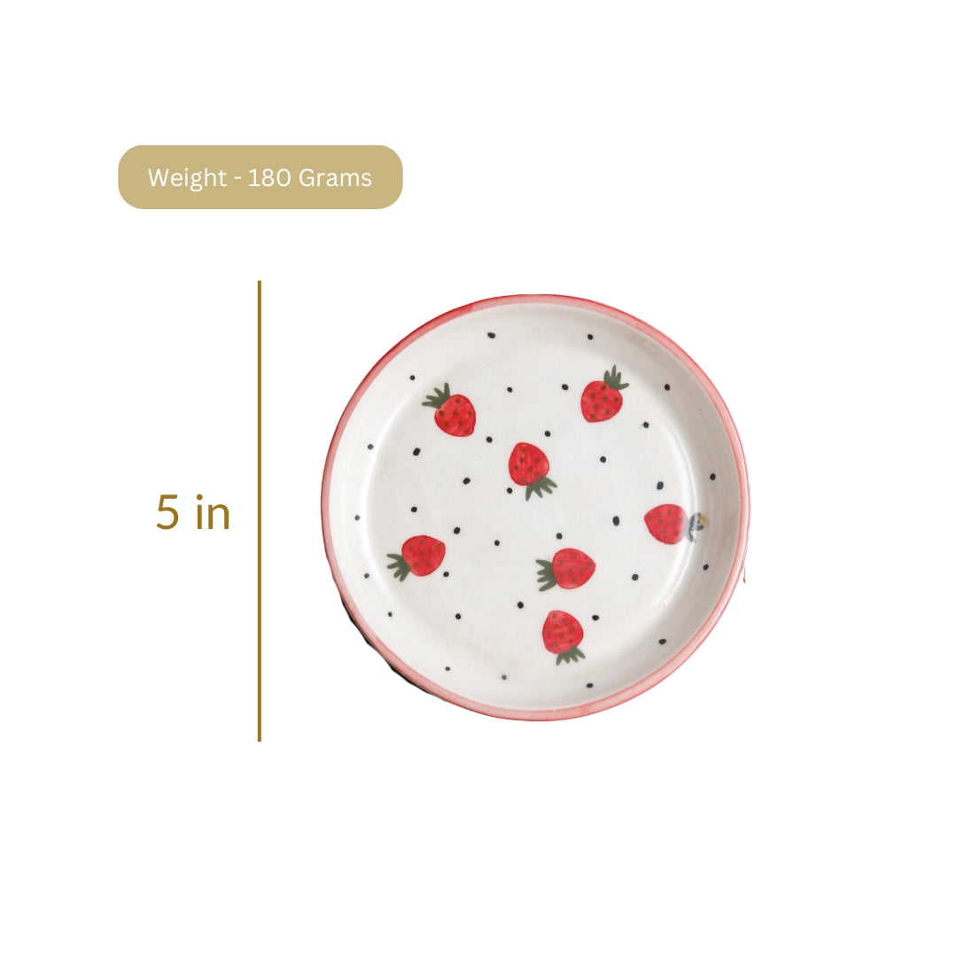 Strawberry Plate - 5 Inch
