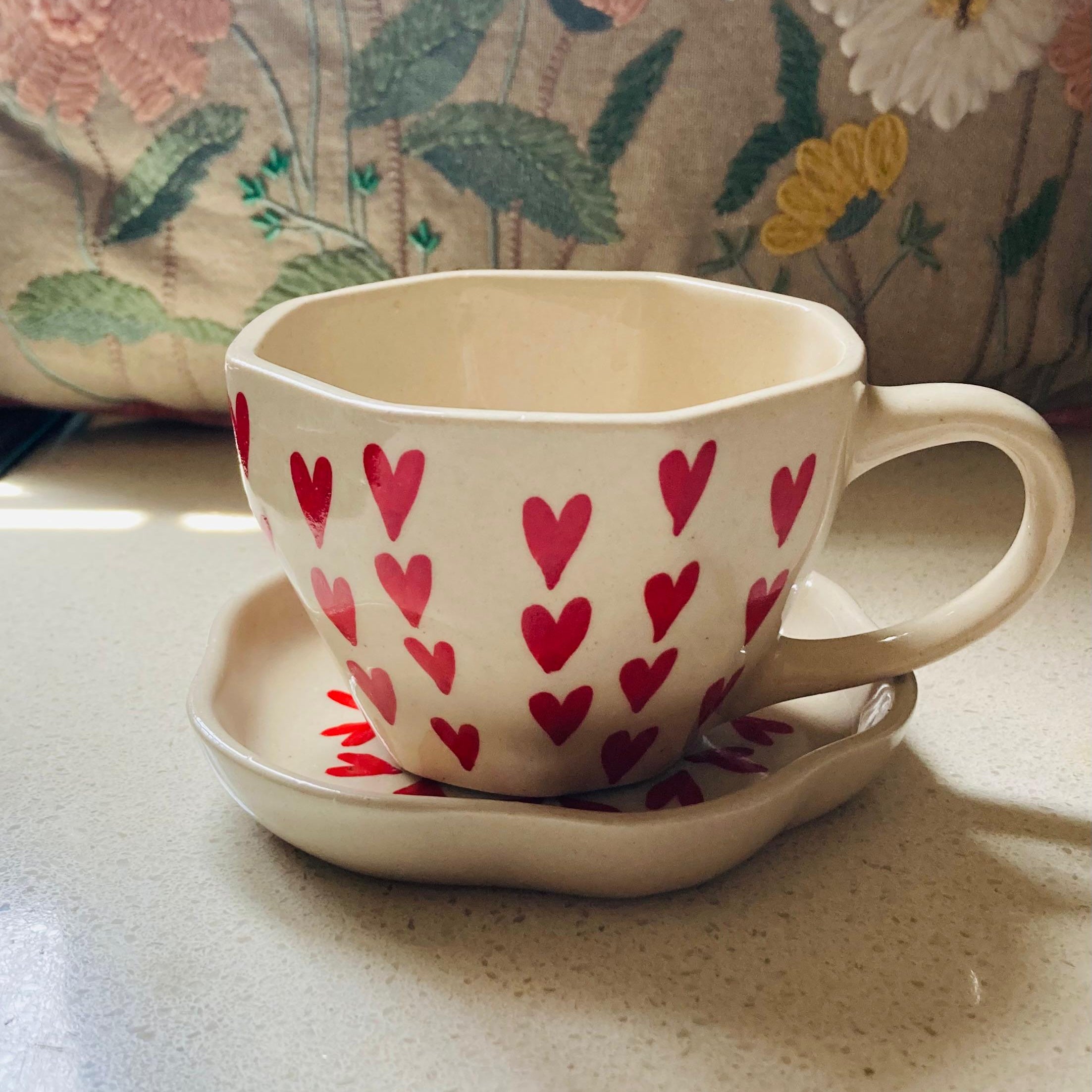 Red Heart Mug