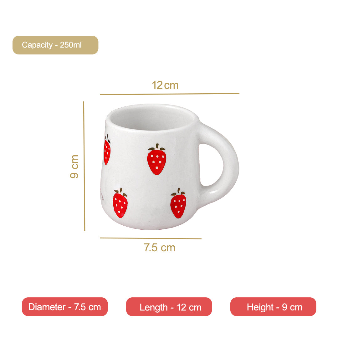 Long Strawberry Mug - 250ML